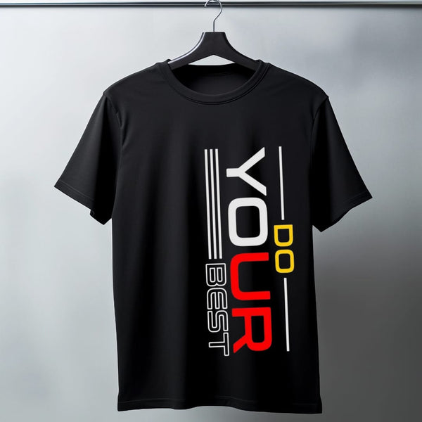 DO YOUR BEST VERTICAL TEXT T SHIRT