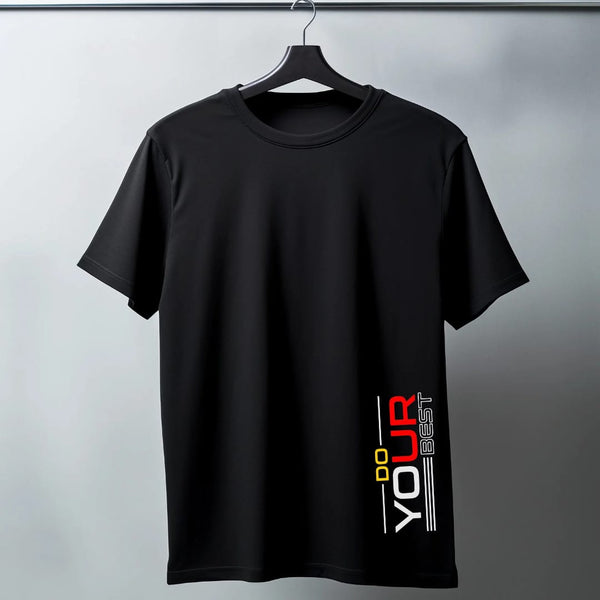 DO YOUR BEST SIDE PRINT T SHIRT