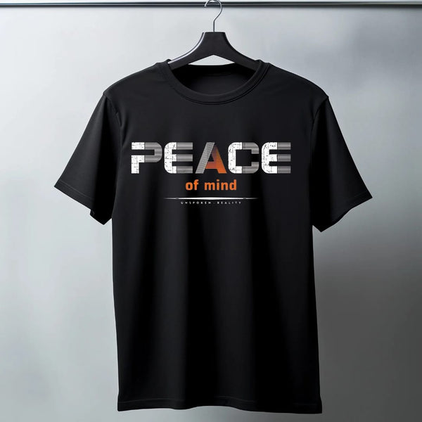 PEACE OF MIND BOLD FRONT PRINT T SHIRT