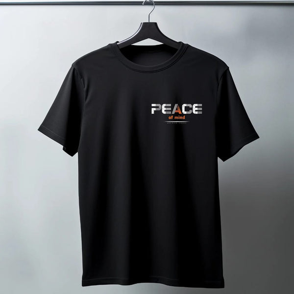 PEACE OF MIND MINIMAL TEXT T SHIRT