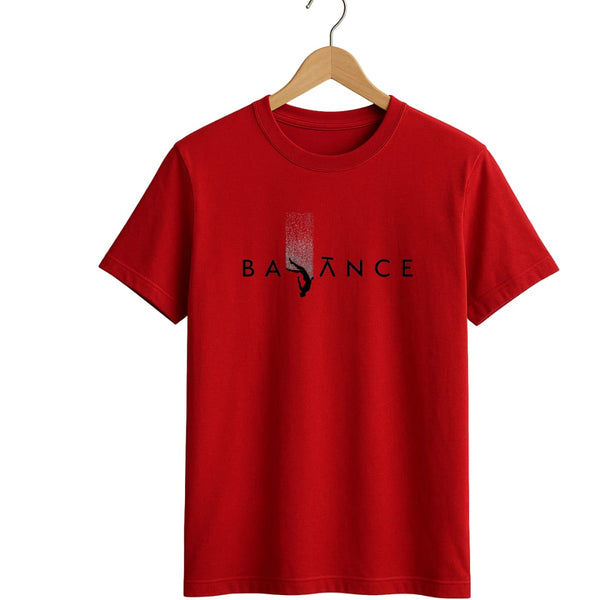 Falling Balance Graphic Tee – Premium Round neck Fit