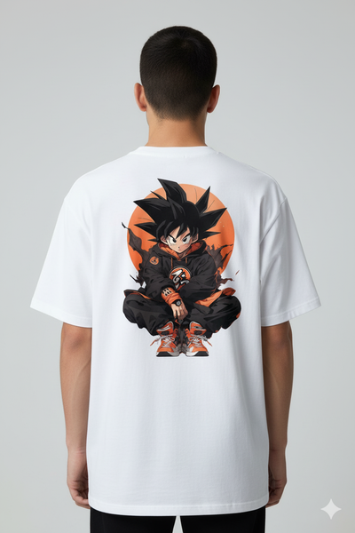 Oversized T-shirt with anime design
