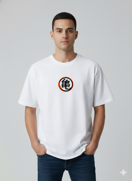 Oversized T-shirt with anime design