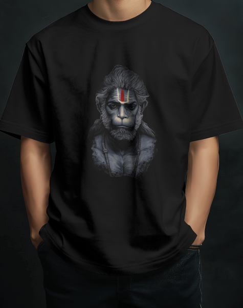 Hanuman Focused Strength Portrait Tee | The Mighty Hanuman Portrait